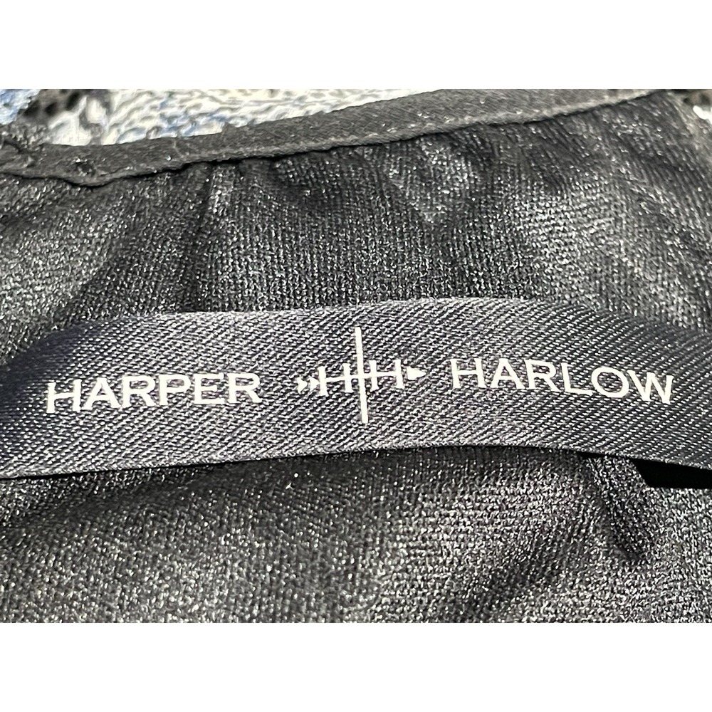 Harper Harlow Womens Deess Snakeskin Size S Blue - Picture 5 of 5